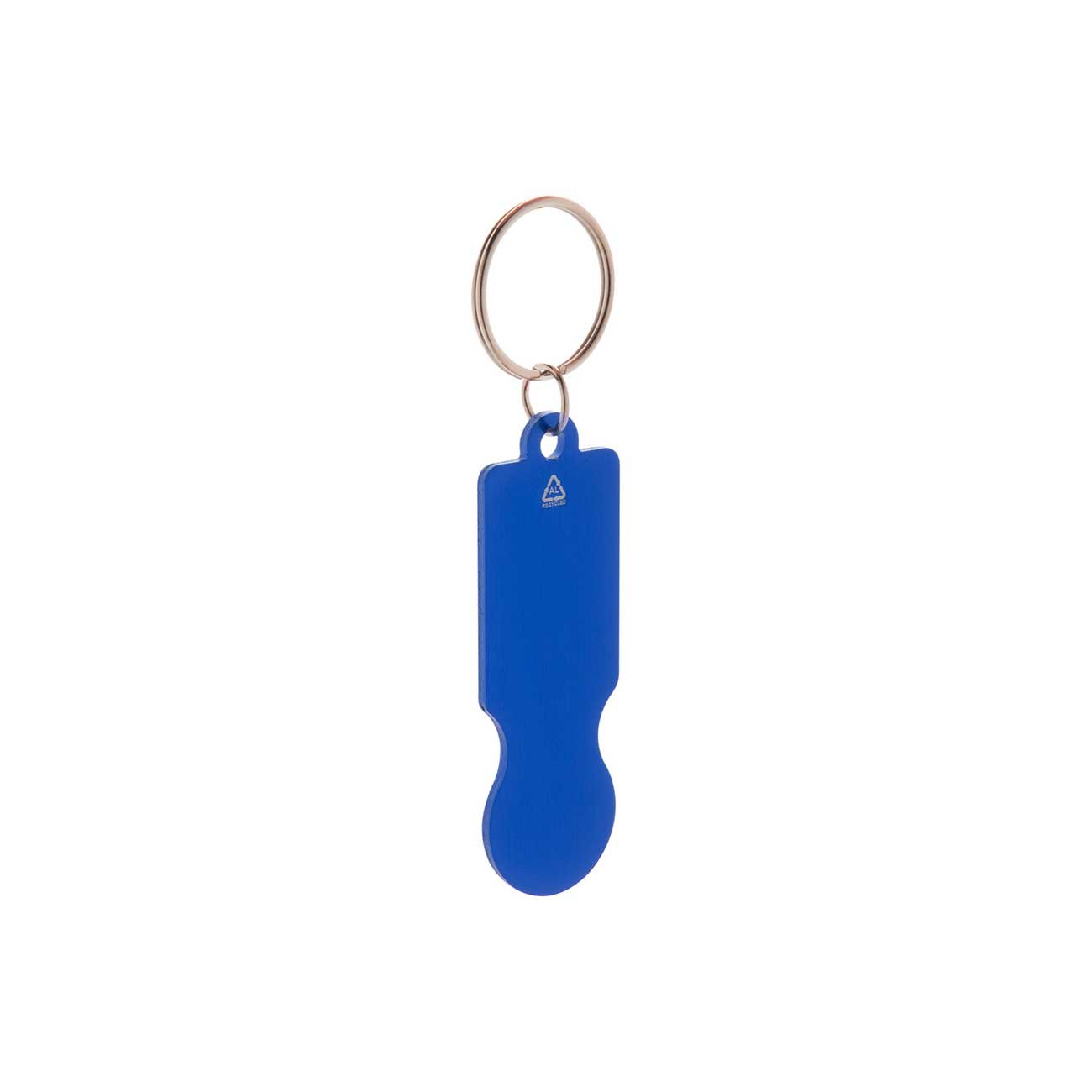 Cool Keychain Ralucart, aluminum, 69 x 23 x 2 mm, blue