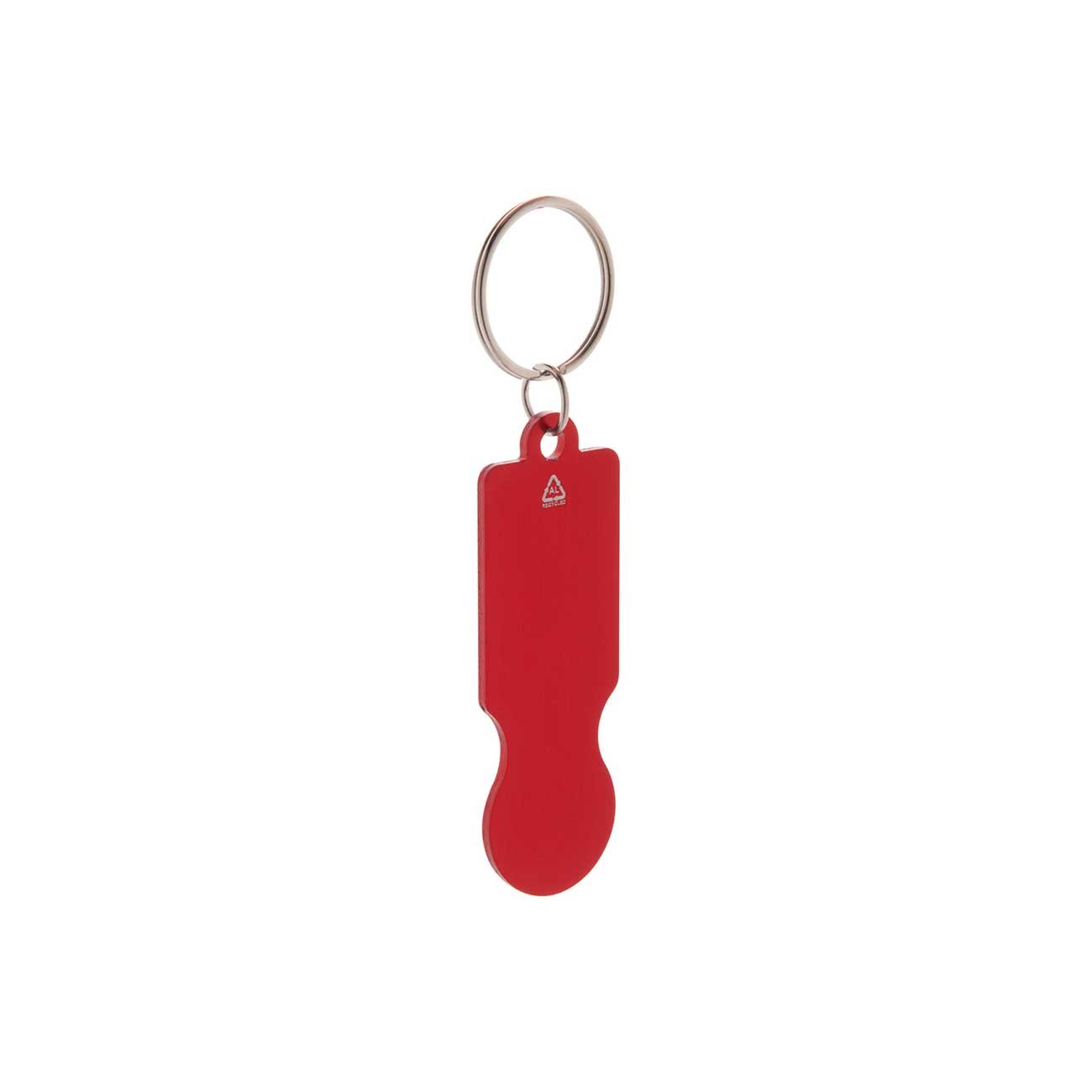 Cool Keychain Ralucart, aluminum, 69 x 23 x 2 mm, red