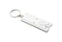 Cool Ключодържател Urban, с LED фенерче, рециклирана ABS пластмаса, с батерия, бял