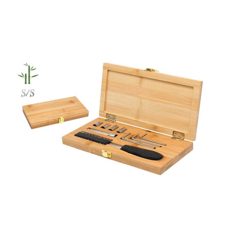 Gadgets Tool set, 19 pieces, bamboo box