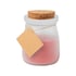 Cool Candle Tepor, in jar, with cork lid, red