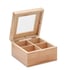More Than Gifts Tea box Campo Tea, wooden, 14 x 14 x 7.5 cm