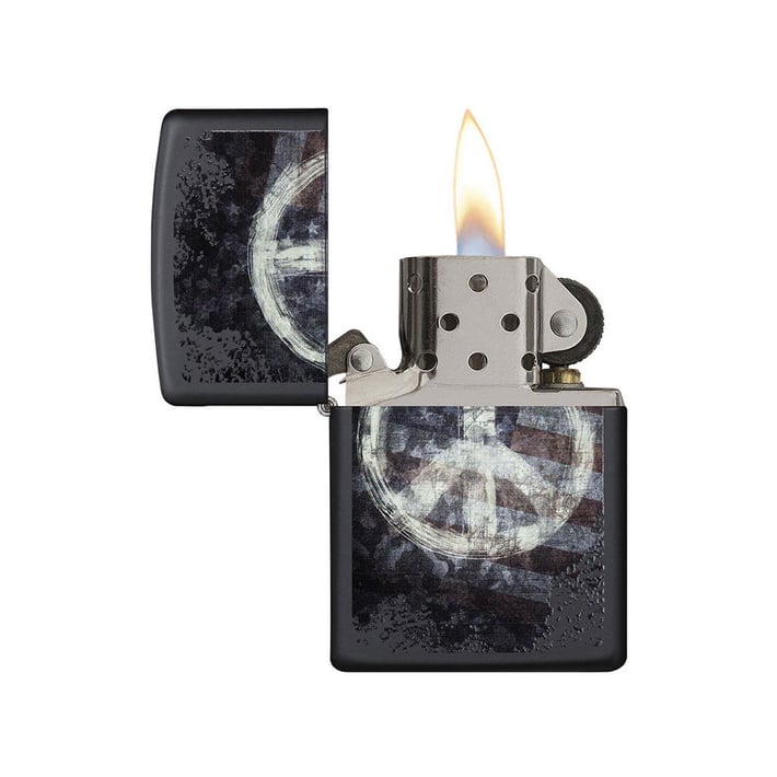 Zippo Lighter 28864 – Peace on Flag