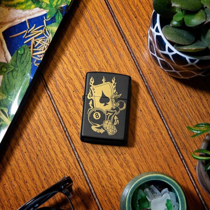 Zippo Lighter 49257 – Gambling Design