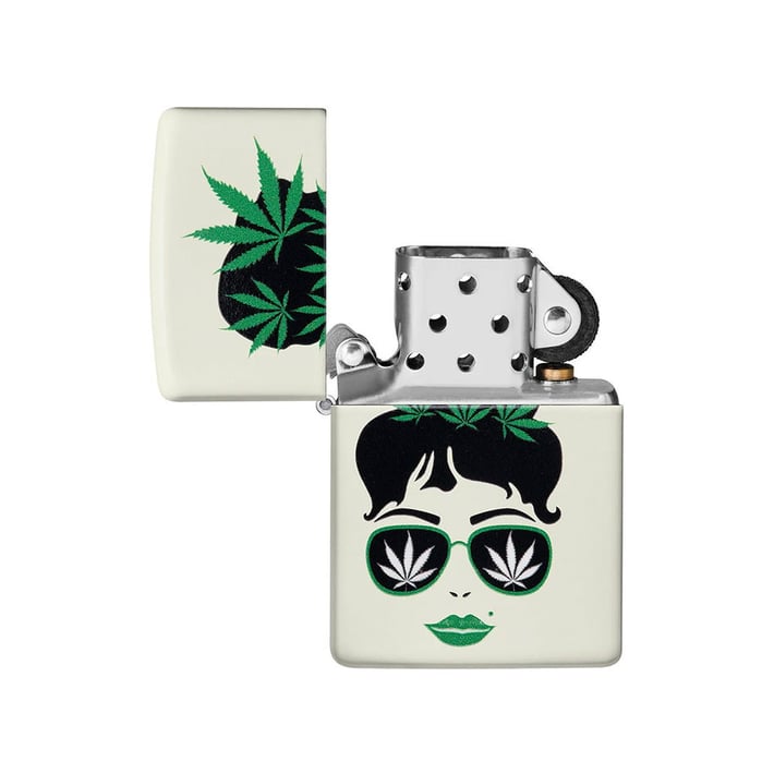 Zippo Lighter 49837 – Cannabis Design
