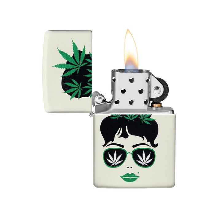 Zippo Lighter 49837 – Cannabis Design
