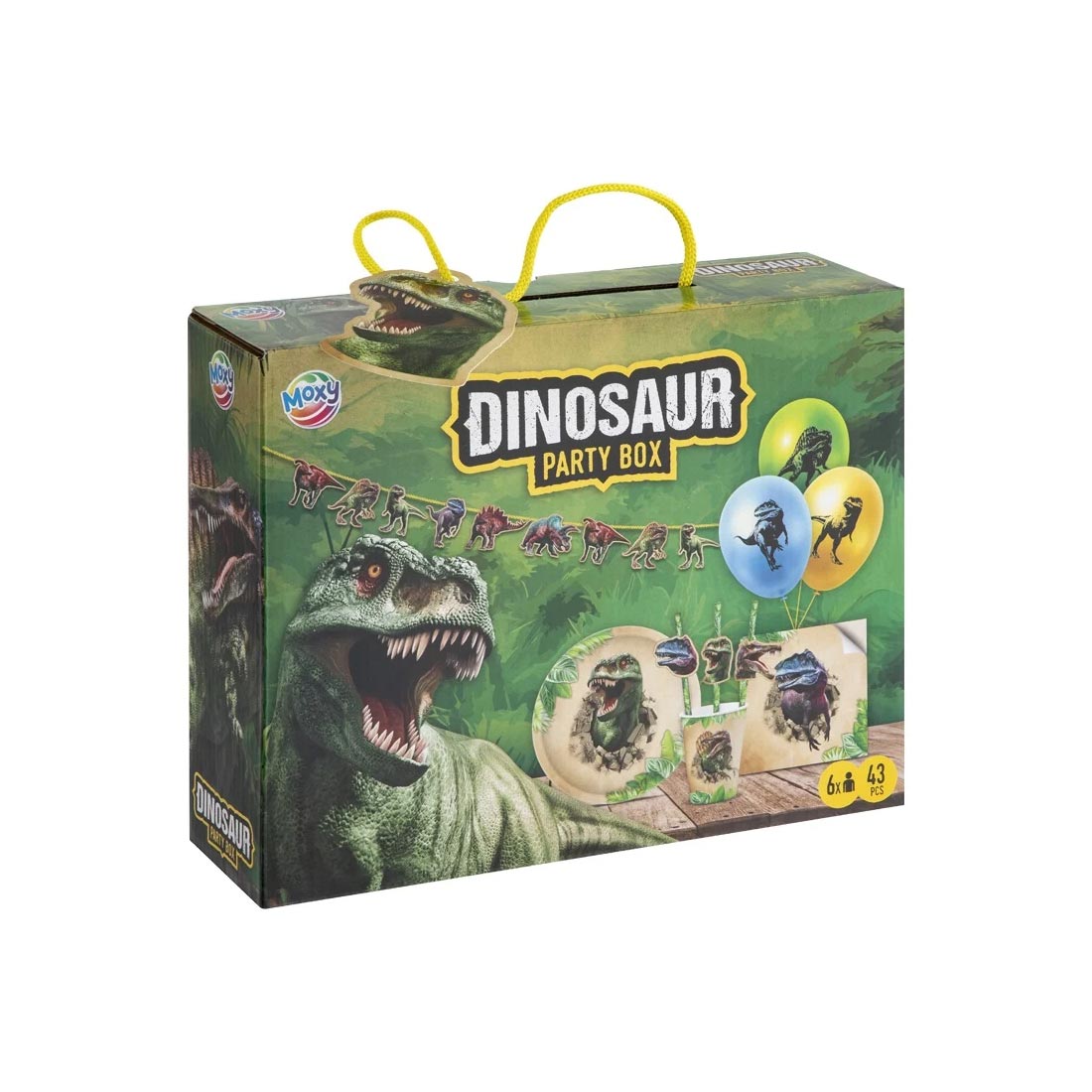 Moxy Party accessories box Dinosaur, 43 pieces