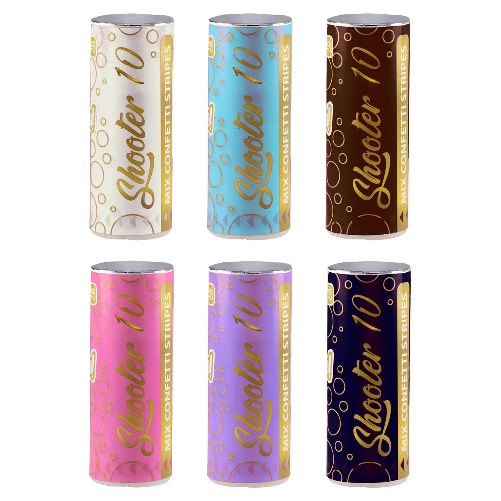 Festa Party Popper Confetti Cannon, 10 cm, assorted, 1 pc