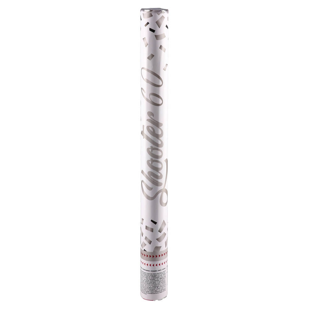 Festa Party Popper Confetti Cannon, 60 cm, silver