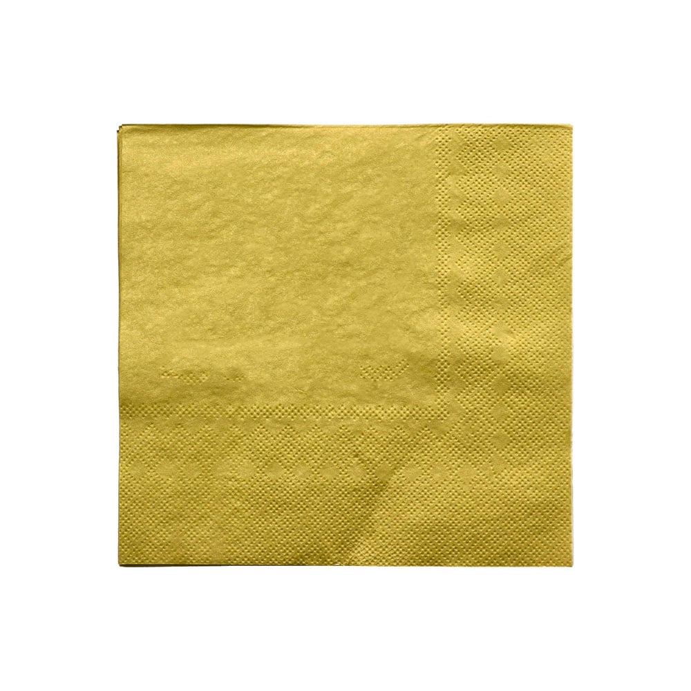 Festa Napkins, gold, 12 pcs