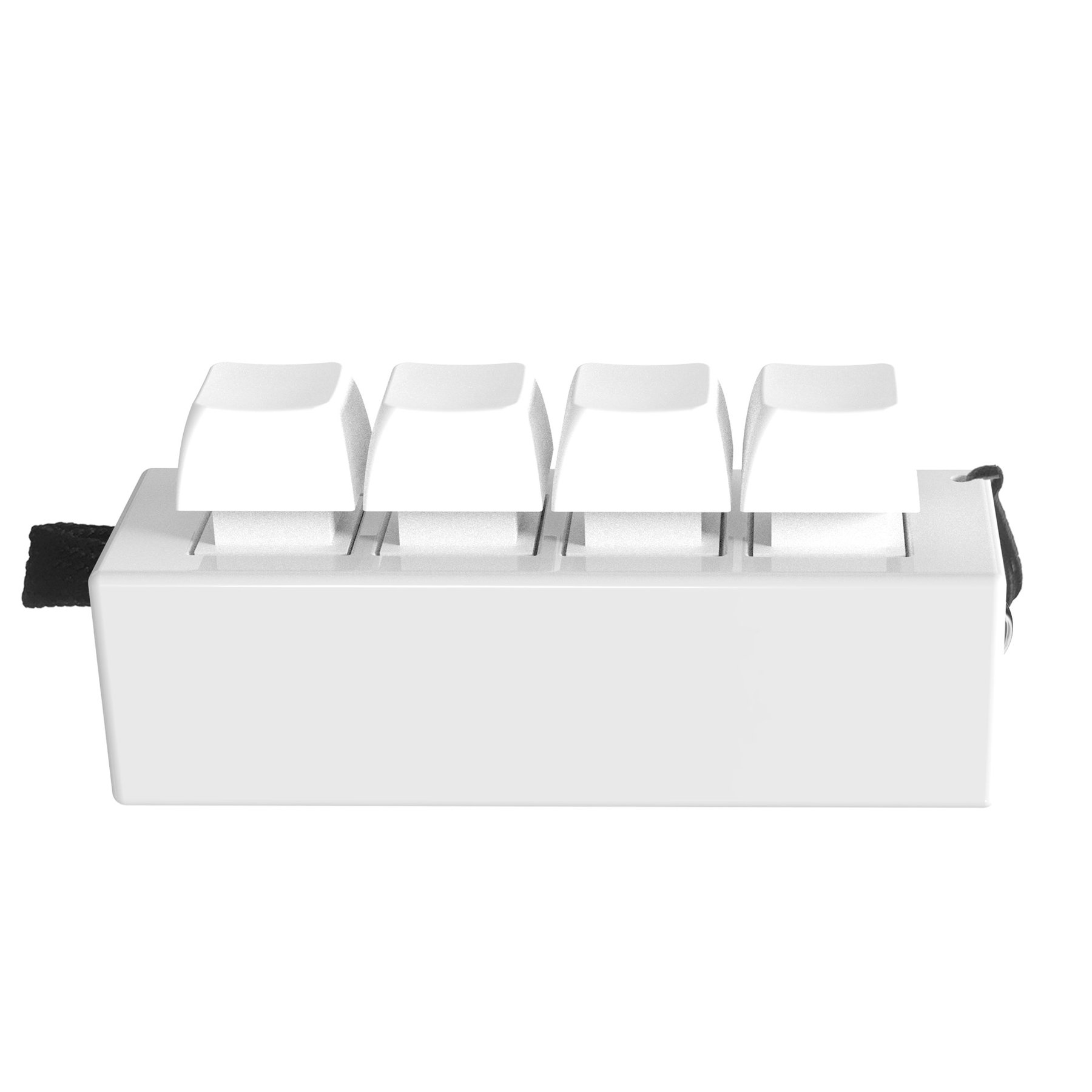 Clicker Keyboard, mini, anti-stress, white