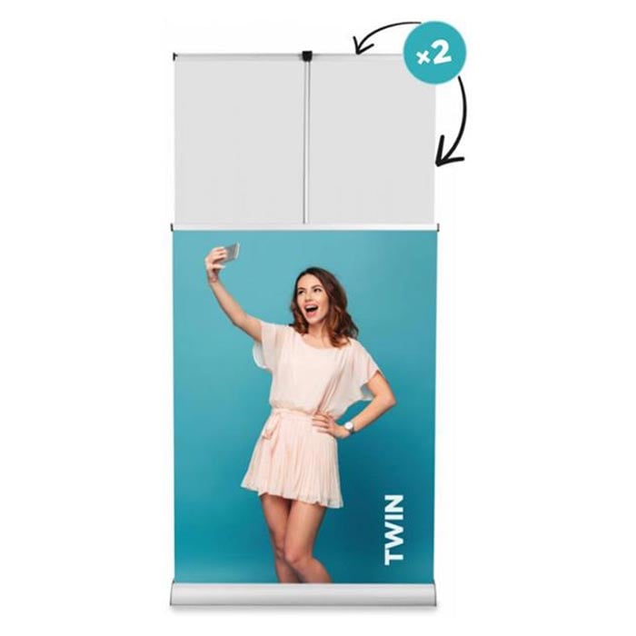 Roll Banner, double-sided, 85 x 200 cm