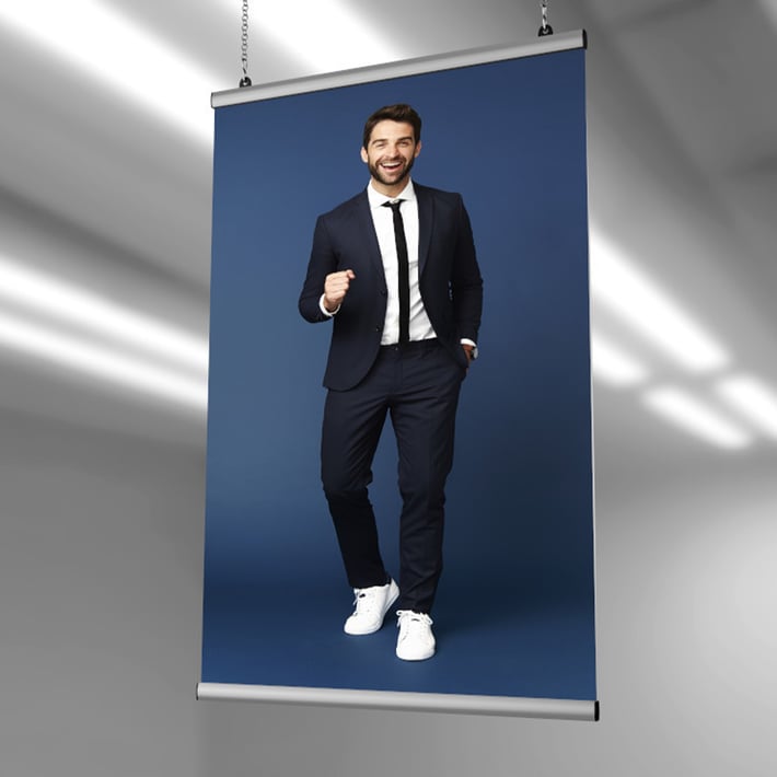 Poster rail Clip, 120 cm, 2 pcs