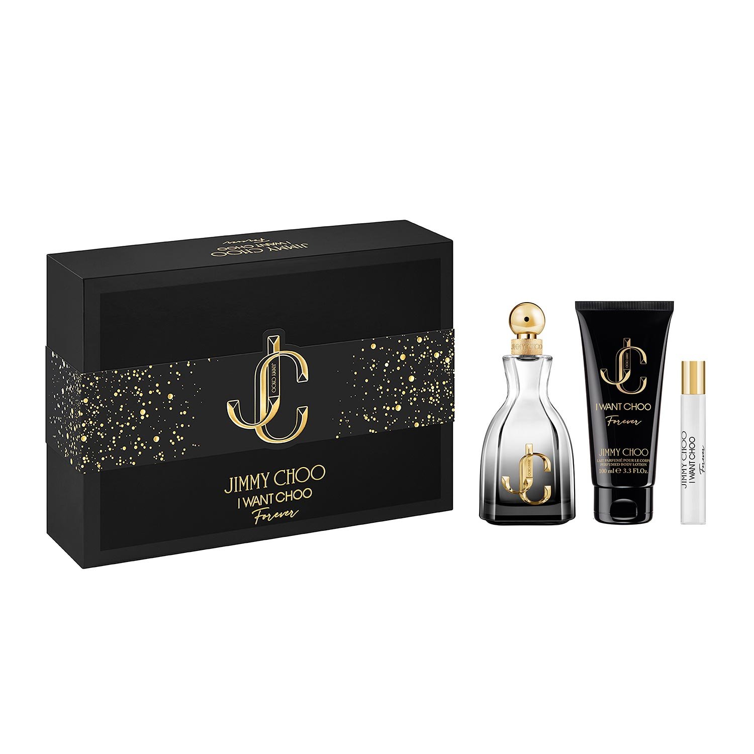 Jimmy Choo I Want Choo Forever set: 100 ml EDP + 7.5 ml + 100 ml body lotion, women