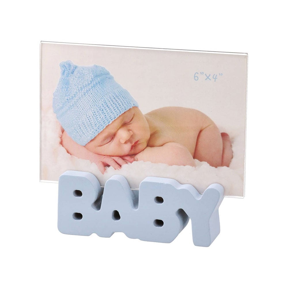 Takk Woody Photo Frame, Baby, 10 x 15 cm, blue