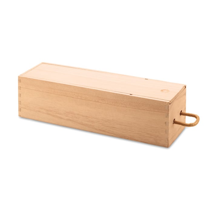 Wine box Vinbox, wooden, with handle, 9.5 x 9.5 x 34.5 cm