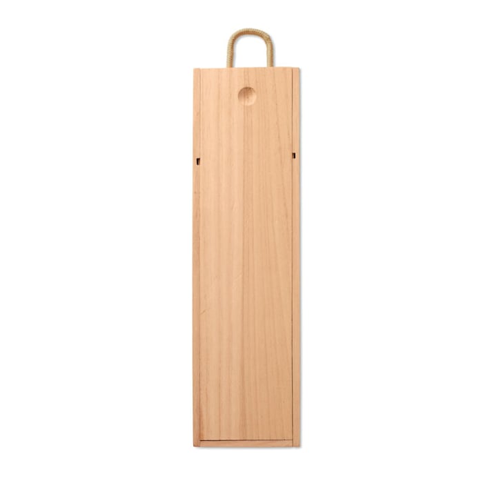 Wine box Vinbox, wooden, with handle, 9.5 x 9.5 x 34.5 cm