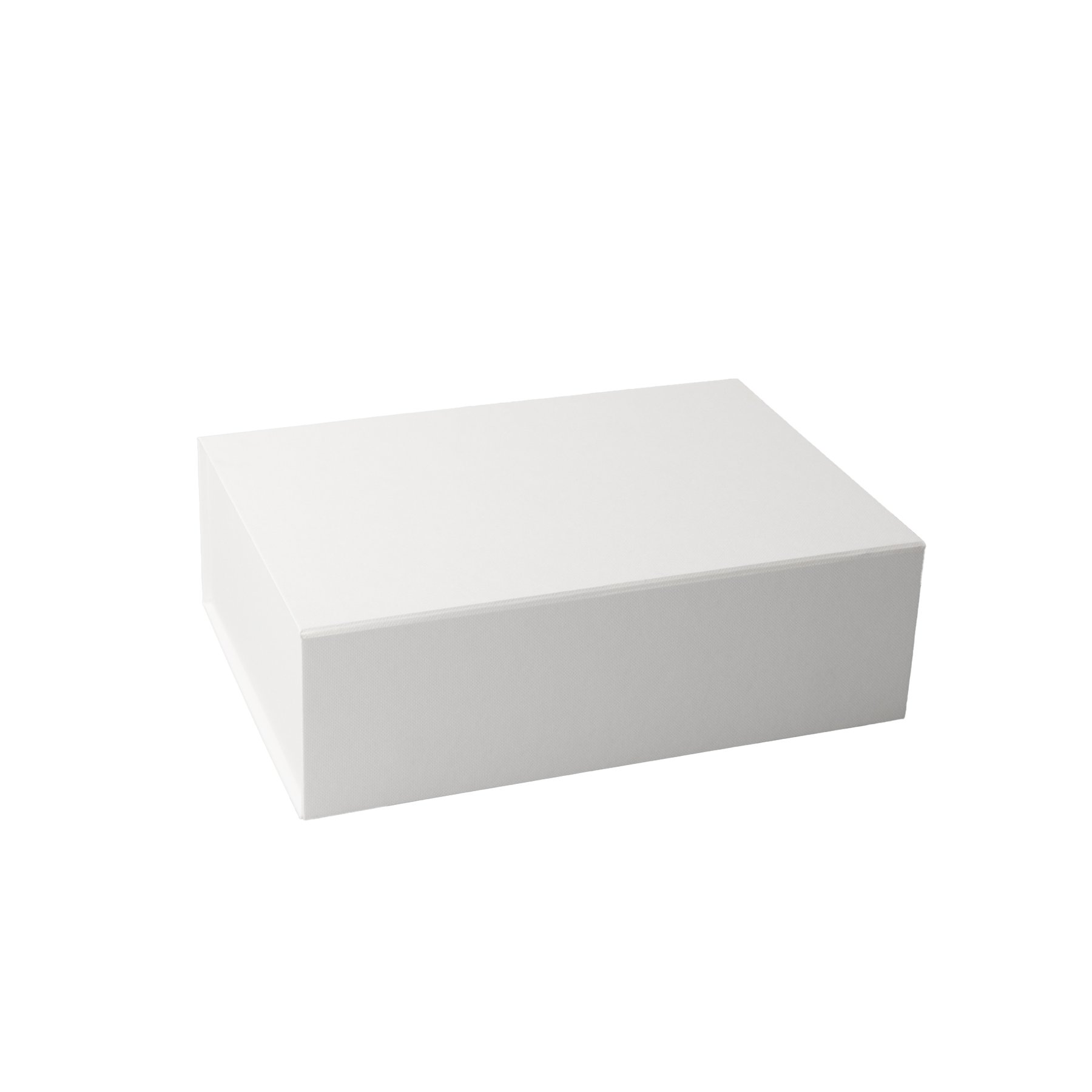 Office 1 Natural box, magnetic closure, foldable, 20 x 18 x 8 cm, white