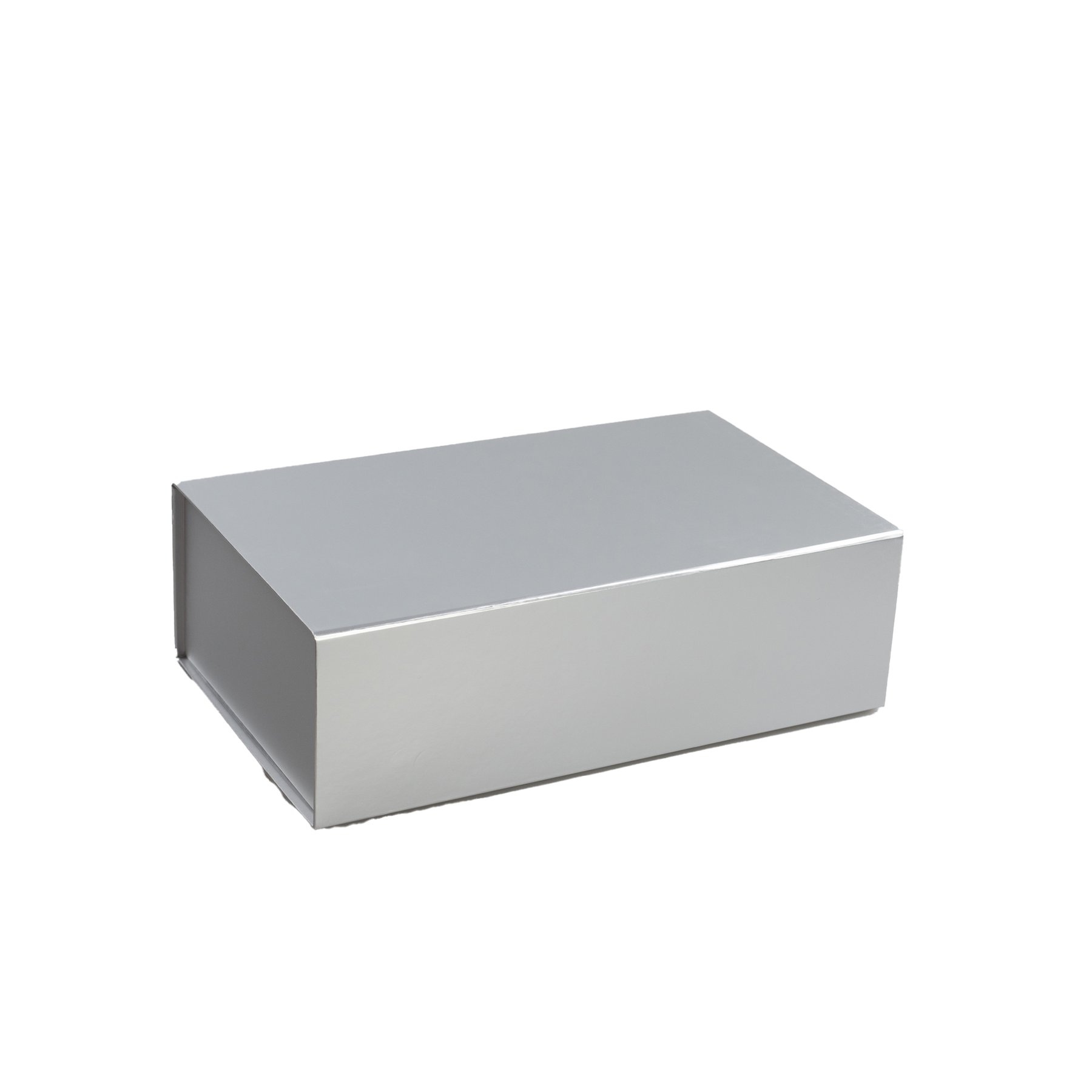 Office 1 Box Colorful, with magnetic closure, foldable, 35 x 20.5 x 11.3 cm, silver