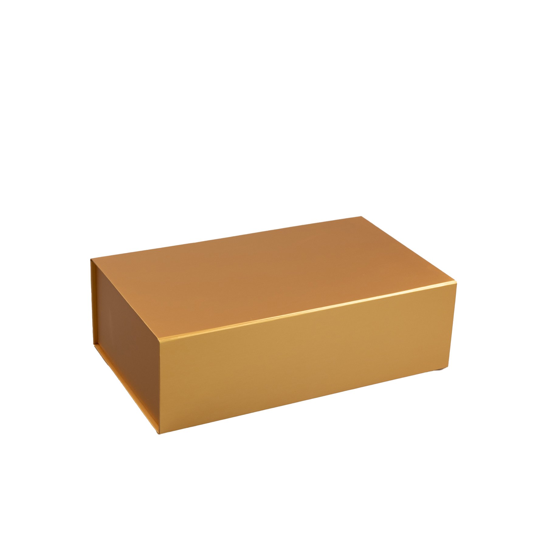 Office 1 Box Colorful, with magnetic closure, foldable, 35 x 20.5 x 11.3 cm, gold