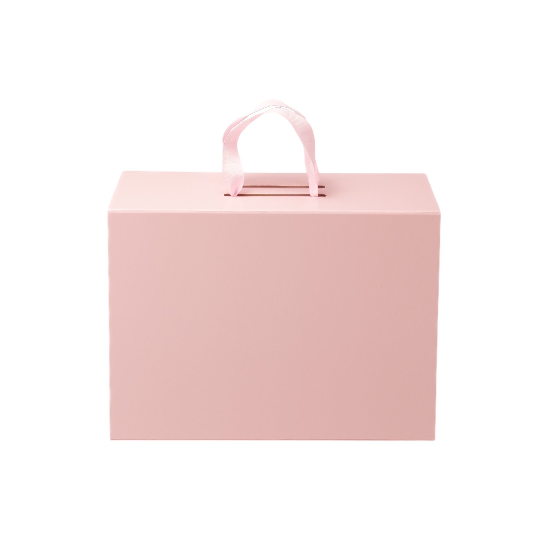 Office 1 Box Handle, foldable, 38 x 28 x 13.5 cm, with handles, pink