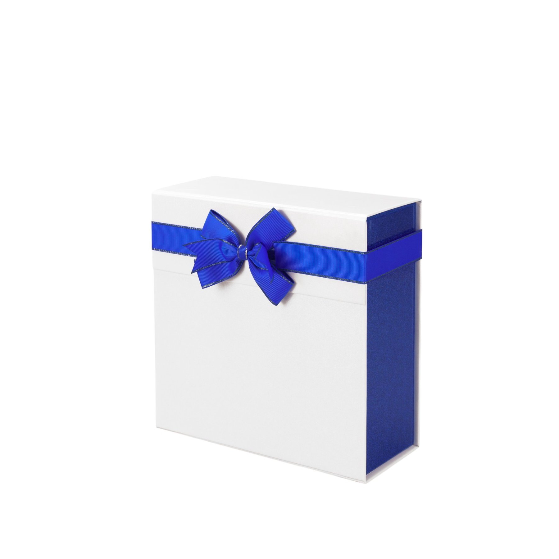 Office 1 Box Pearl, Foldable, 21 x 21 x 9 cm, White-Blue
