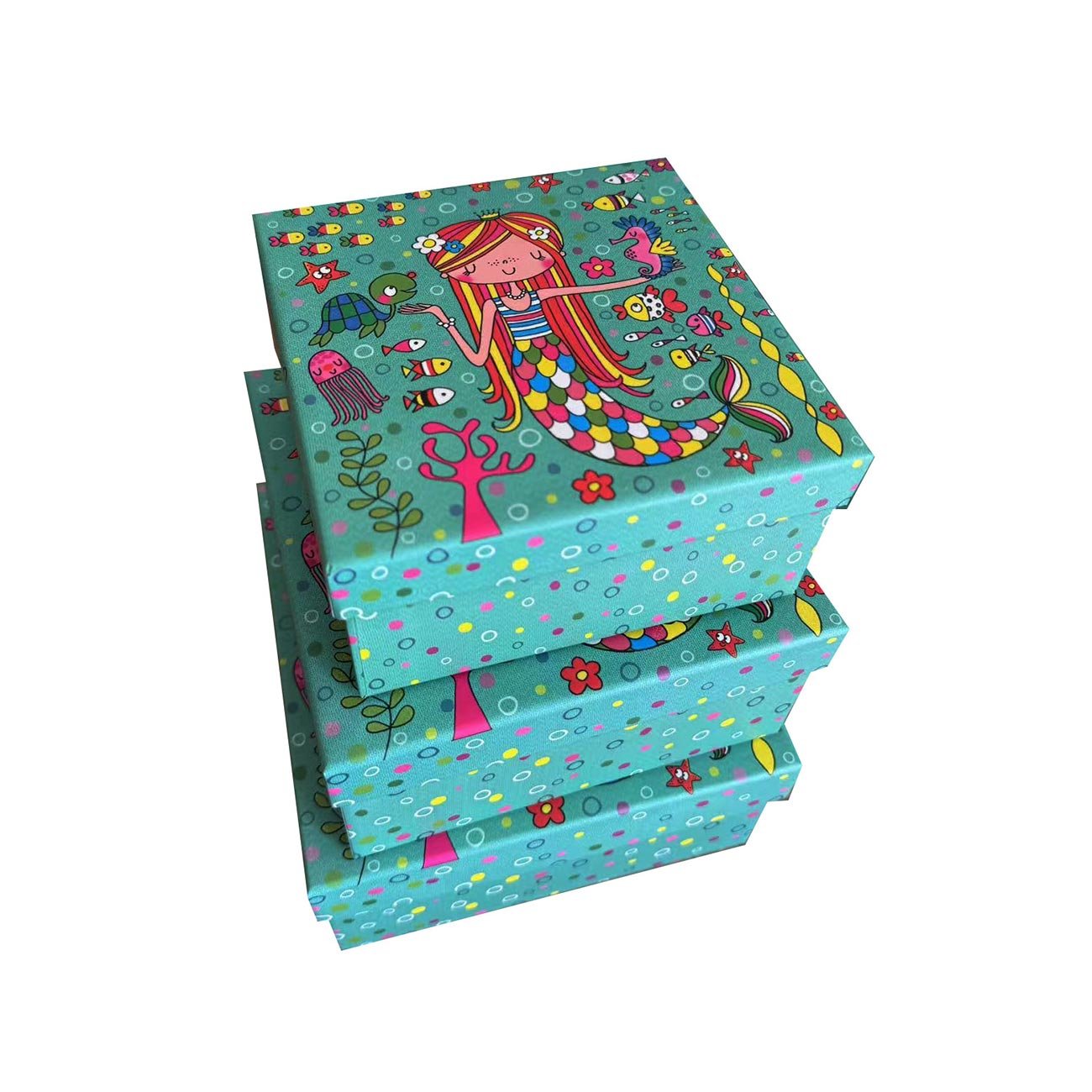 Gift Box, mermaid, kids, 3 pieces