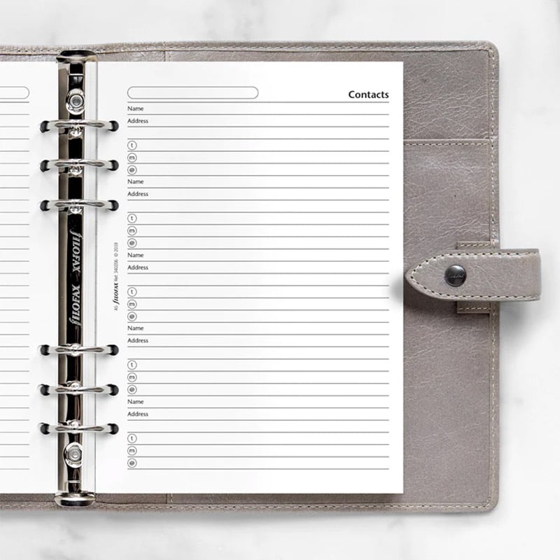Filofax Organizer Refill, A5, names, addresses & phones