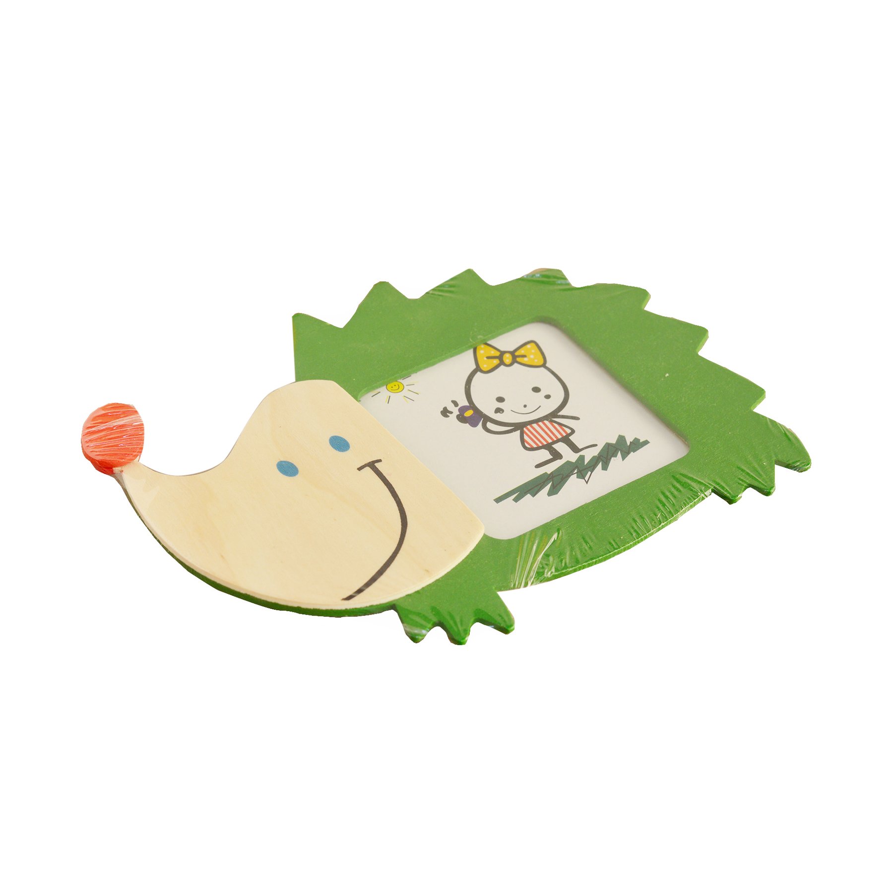 Hi!dea Children's frame, hedgehog, 155 x 105, green