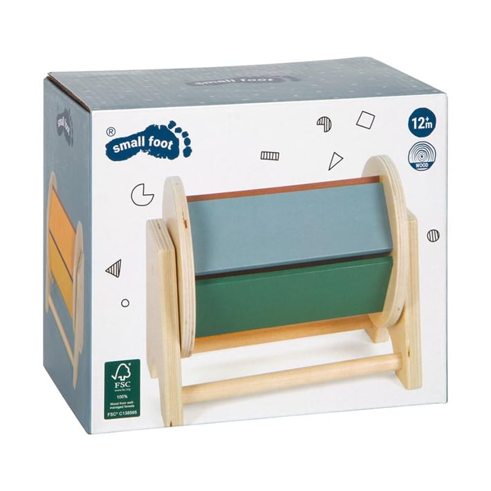 Small Foot Барабан Монтесори, въртящ се, дървен