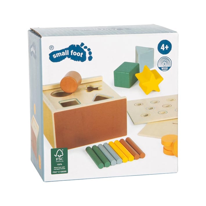 Small Foot Сортер Монтесори, с геометрични фигури