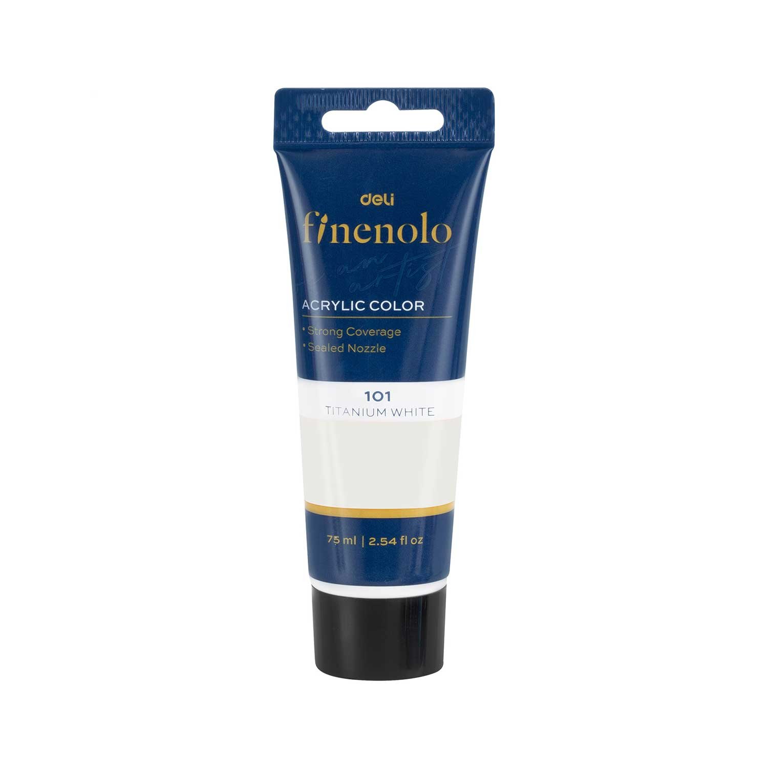 Deli Acrylic Paint Finenolo, tube, 75 ml, white