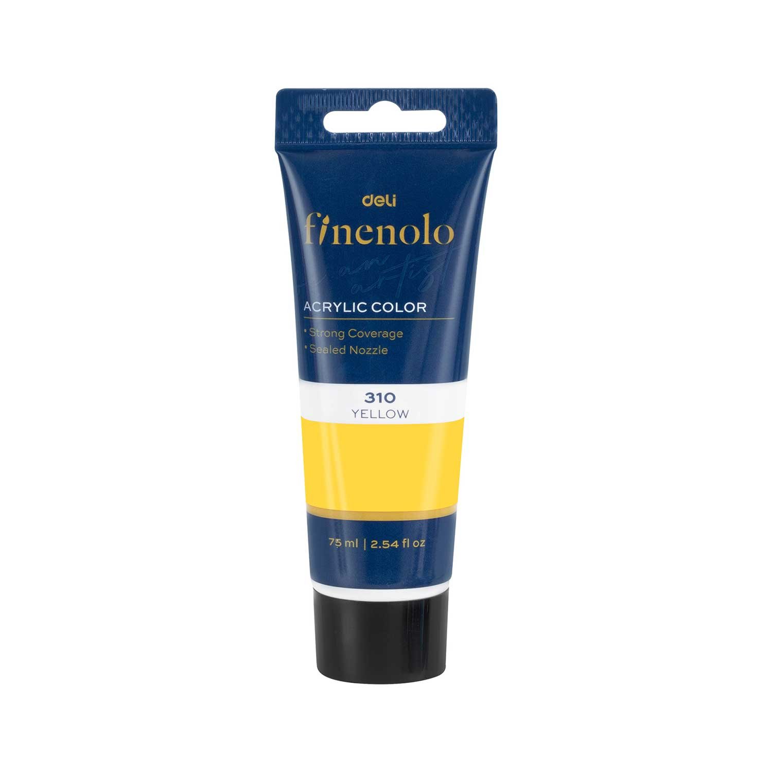 Deli Acrylic paint Finenolo, tube, 75 ml, yellow