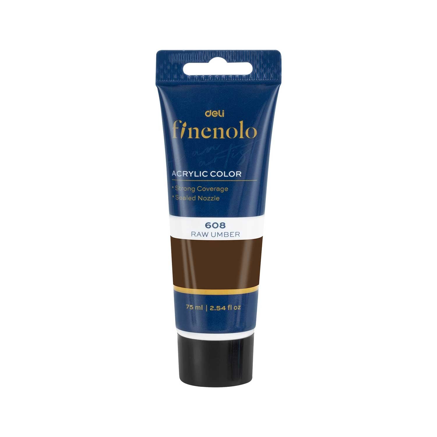 Deli Acrylic Paint Finenolo, tube, 75 ml, brown