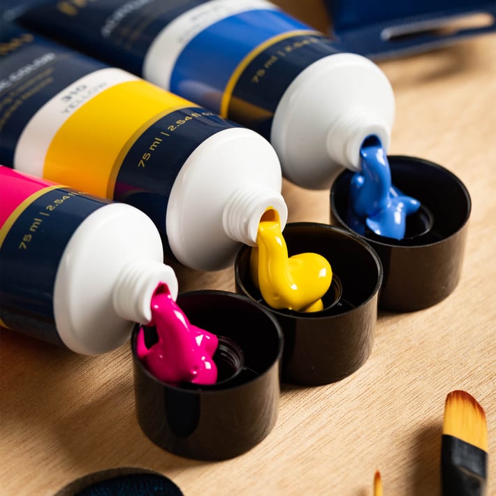 Deli Acrylic Paint Finenolo, tube 75 ml, dark blue