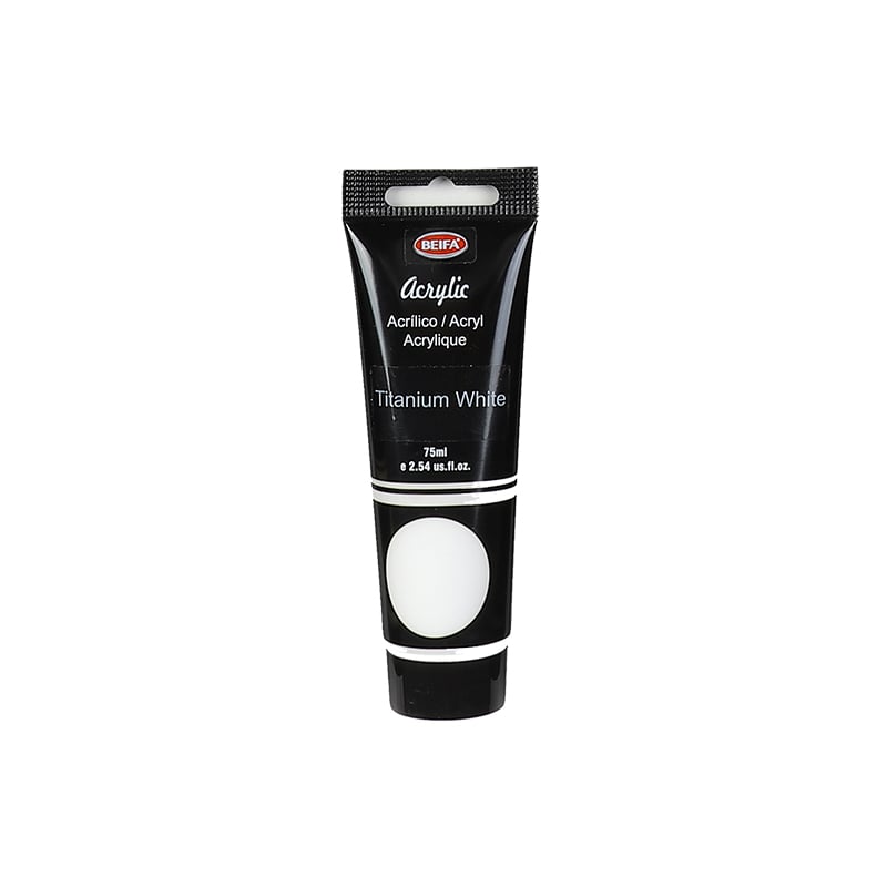 Beifa Acrylic paint, tube, 75 ml, white