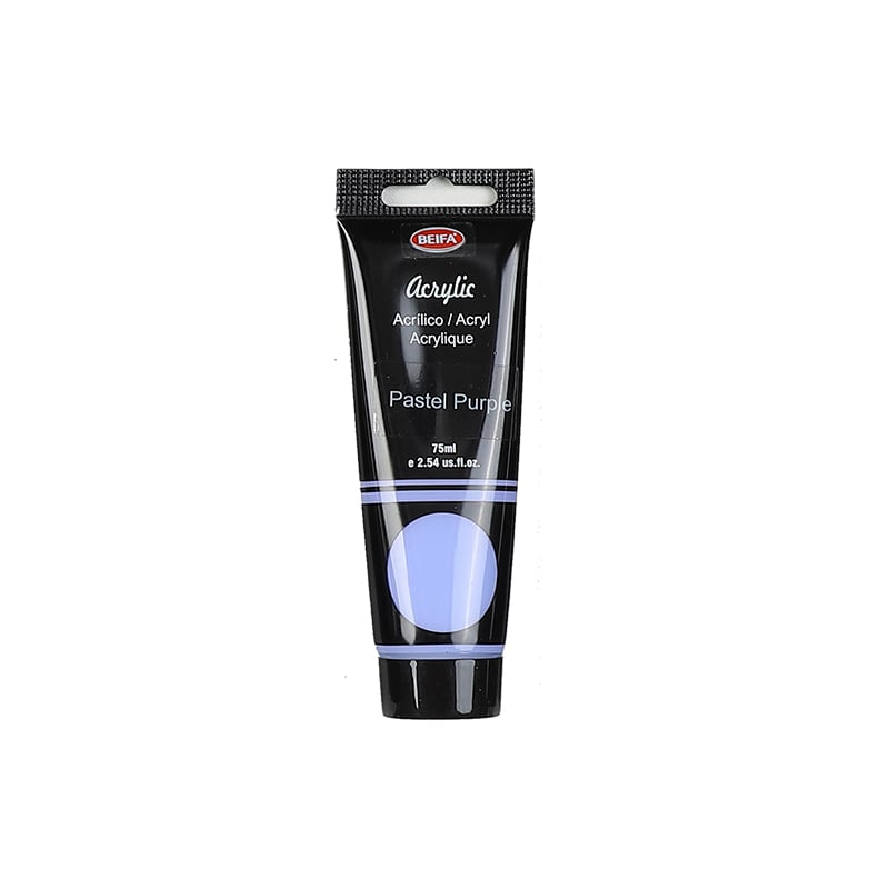Beifa Acrylic paint, in tube, 75 ml, pastel purple