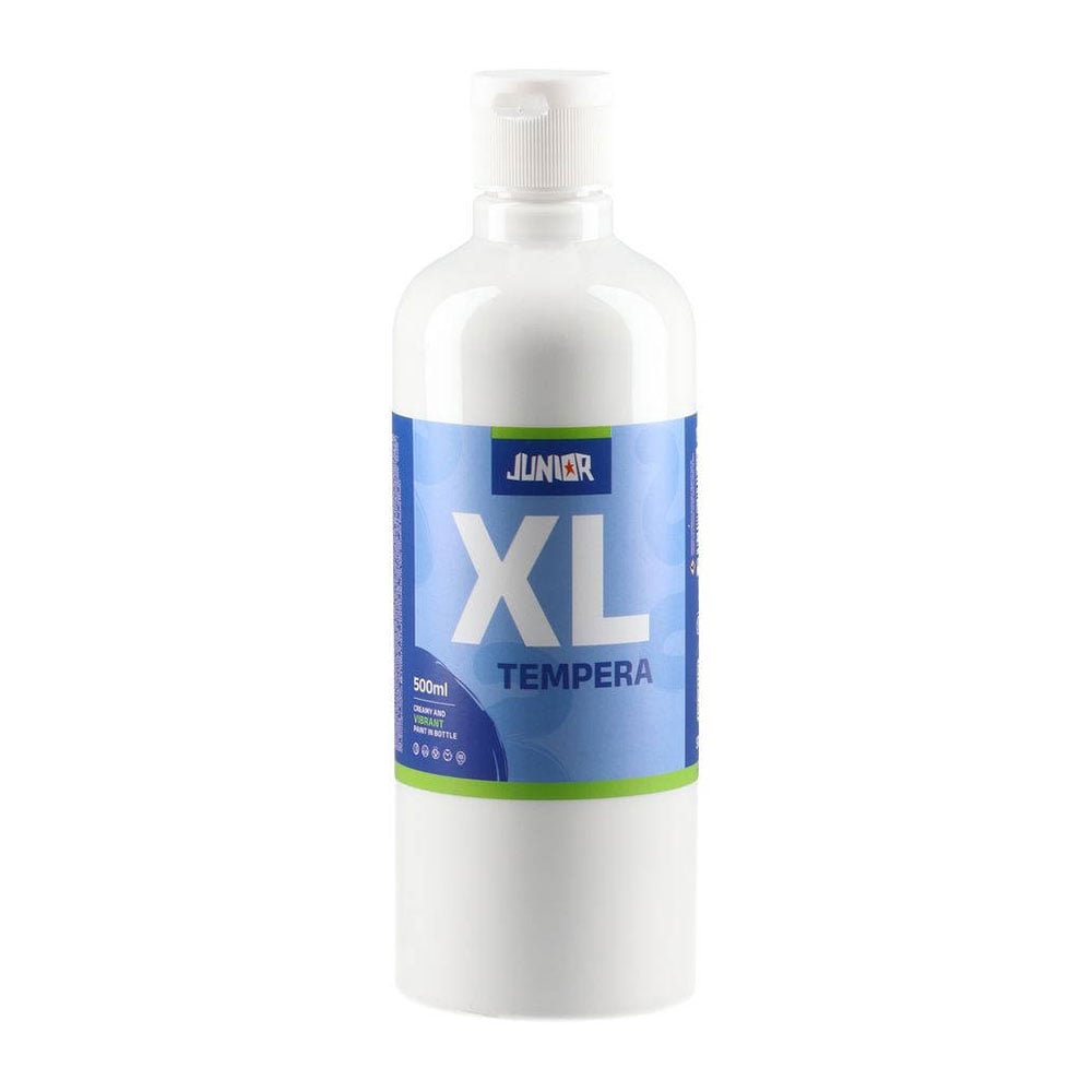 Junior Brillio Tempera Paint, 500 ml, white
