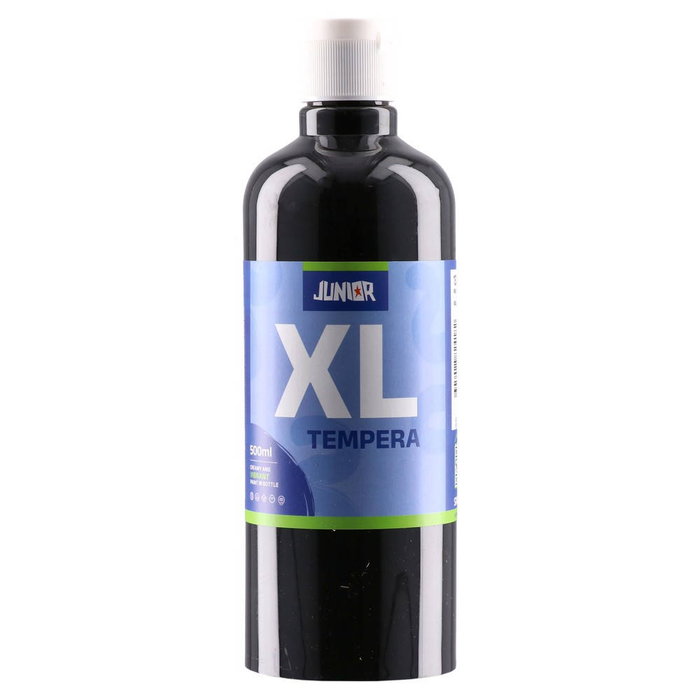 Junior Brillio Tempera Paint, 500 ml, black