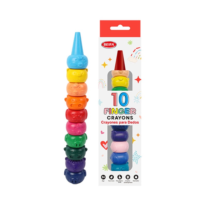 Beifa Animals pastels DC15-10B, 10 colours