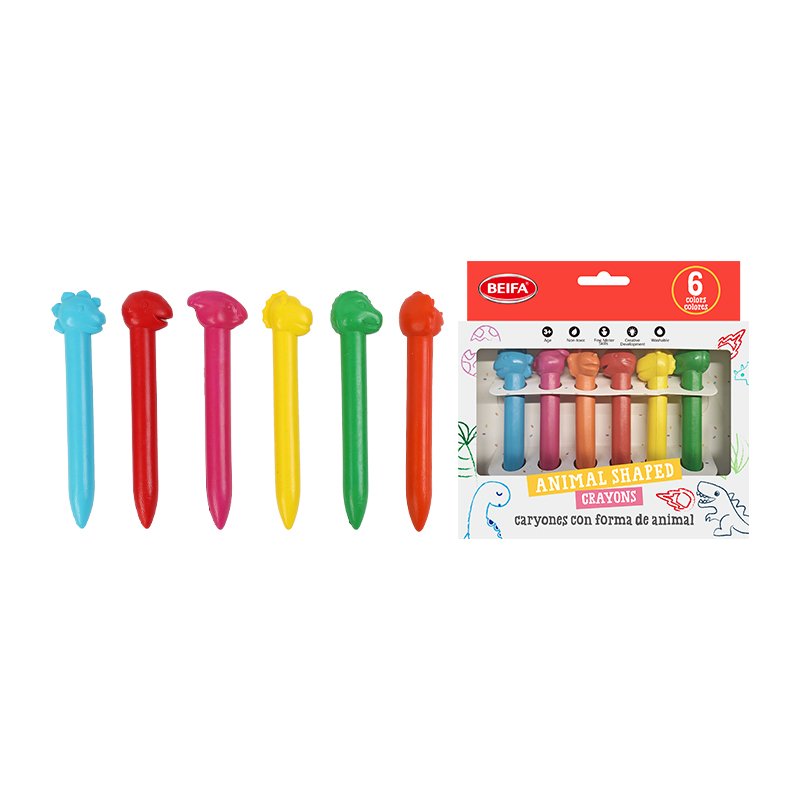Beifa Animals pastels DC16-6B, 6 colours