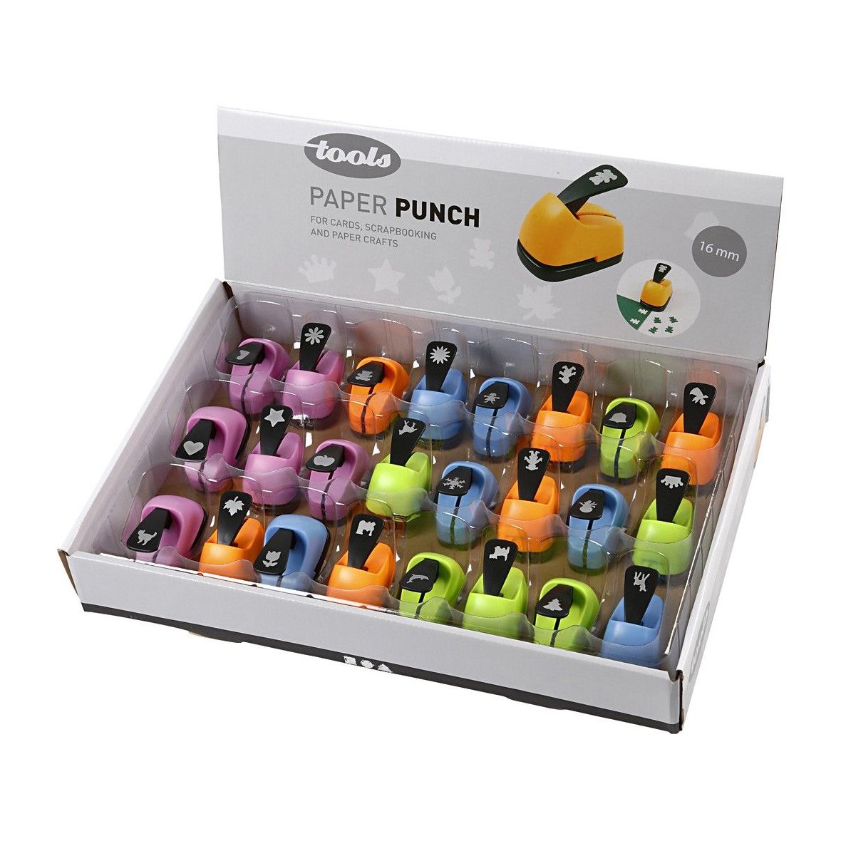 Creativ Company Punch, 16 mm, assorted