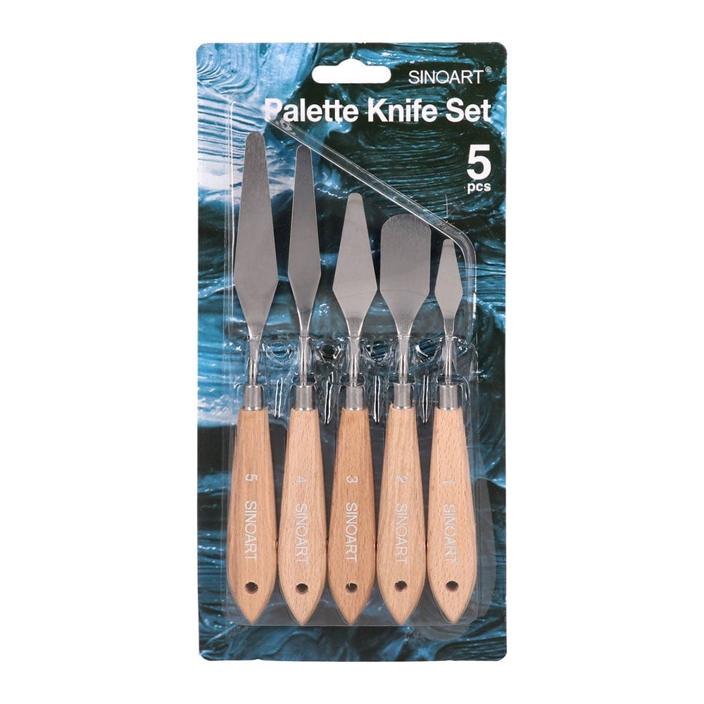 Standart Pop Knives Painting Spatulas, No. 1, 2, 3, 4, 5, 5 pcs