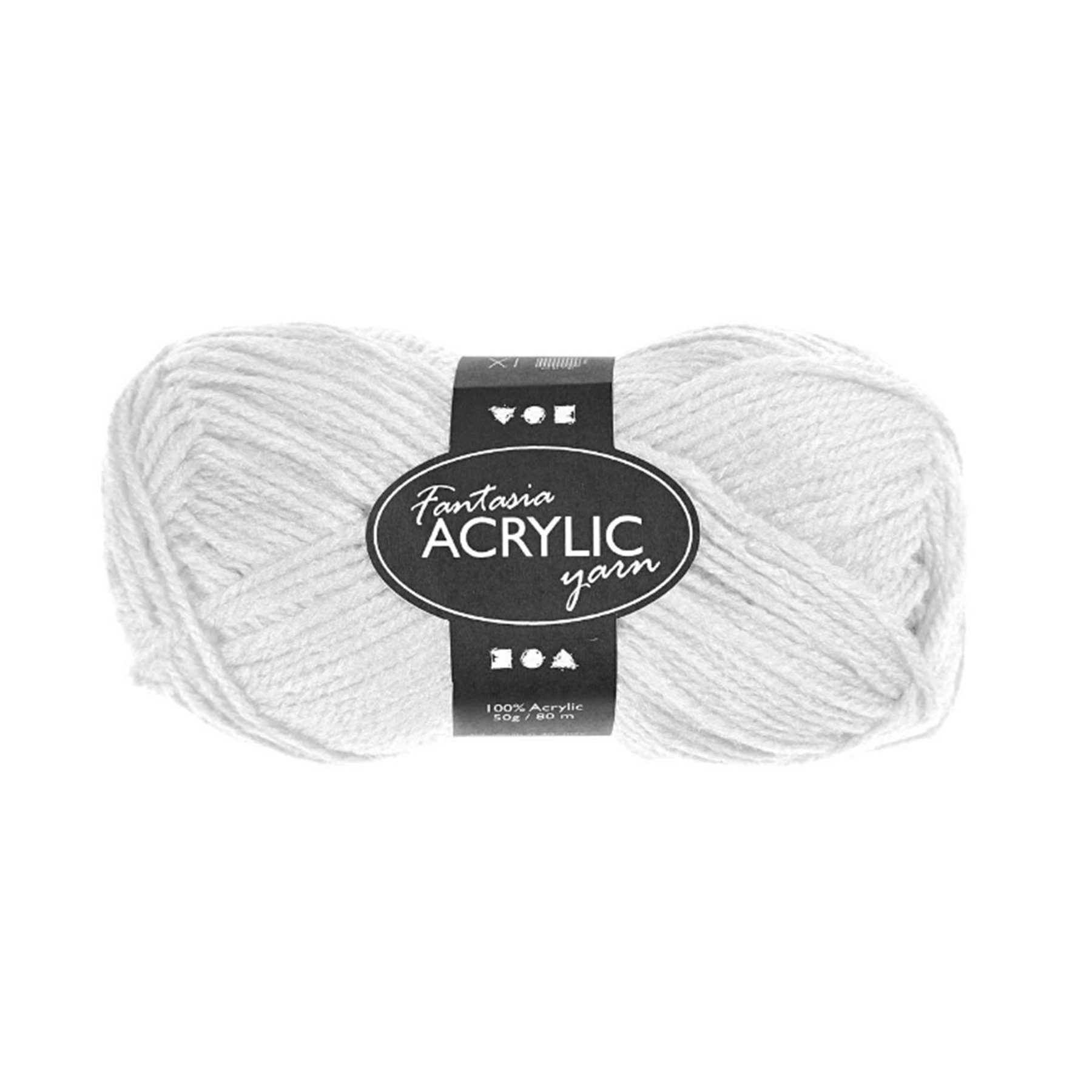 Creativ Company Yarn, 50 g, white