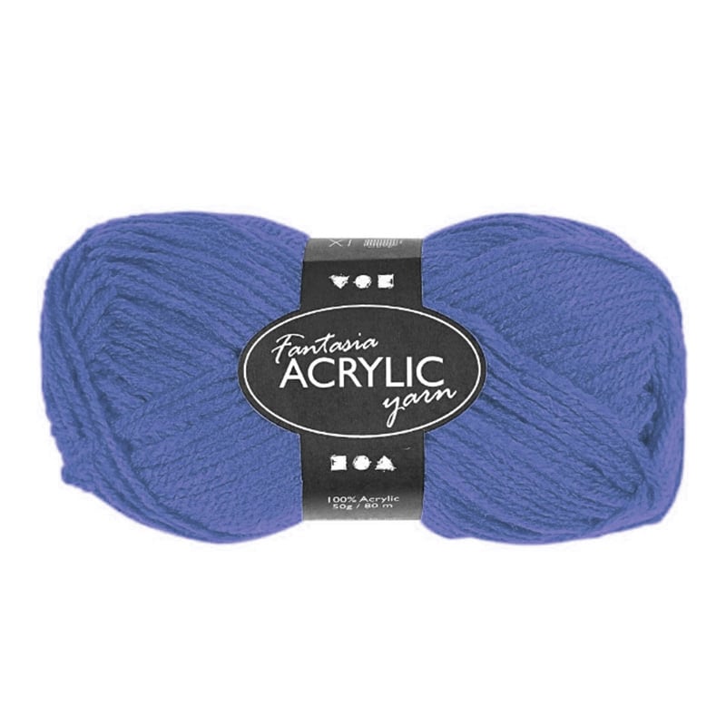 Creativ Company Yarn, 50 g, blue