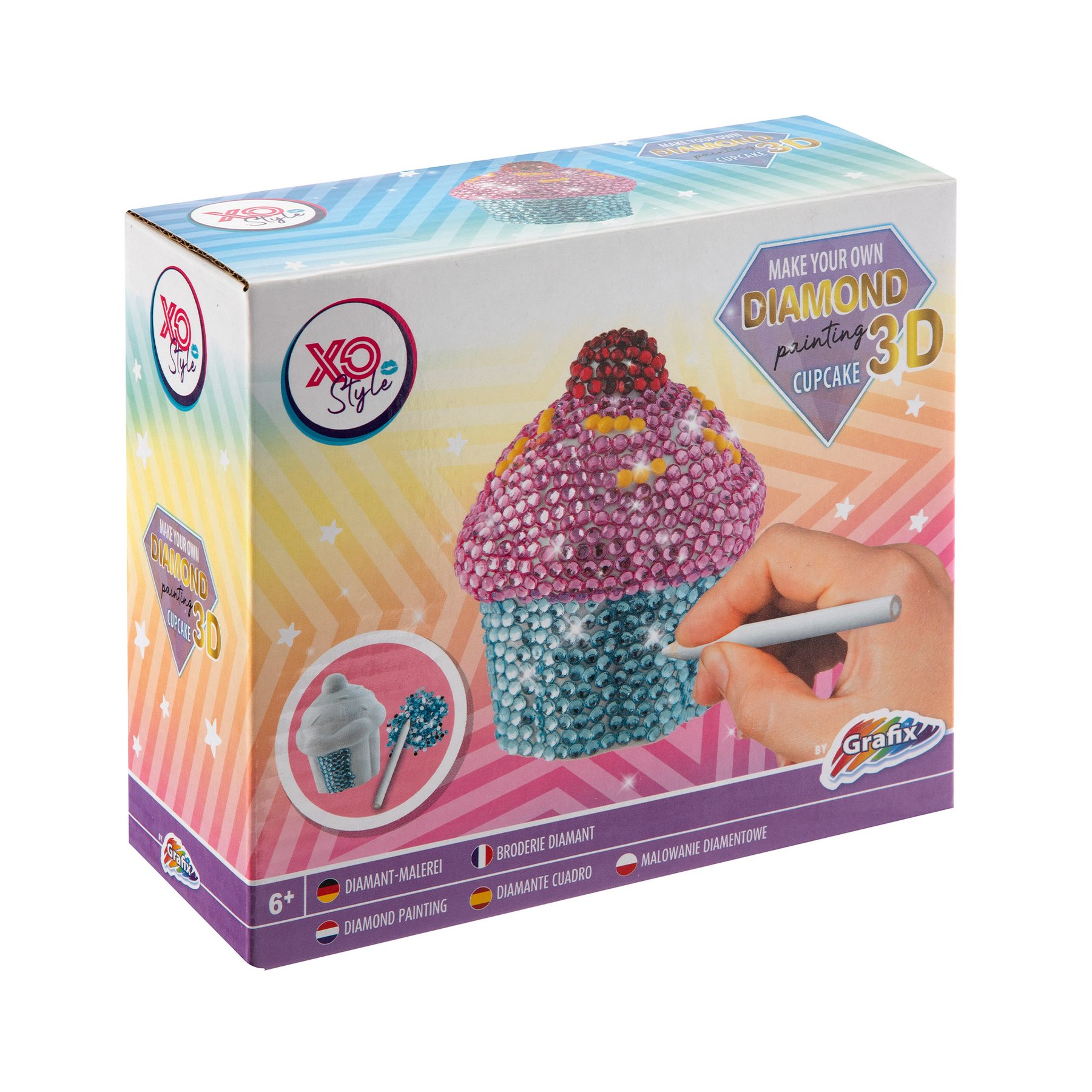 Moxy 3D beaded drawing set – Cupcake
