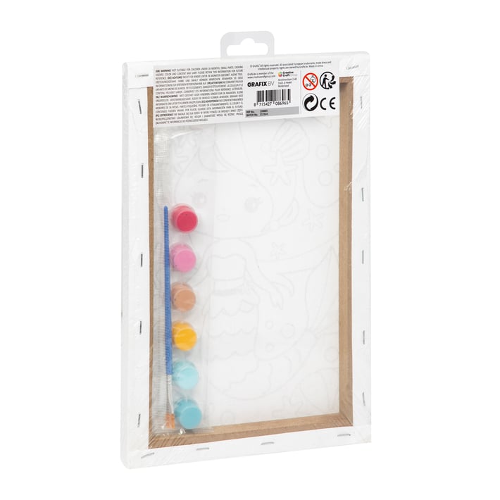 Moxy Paint by Numbers Set Mermaid, 29.7 x 19.5 cm