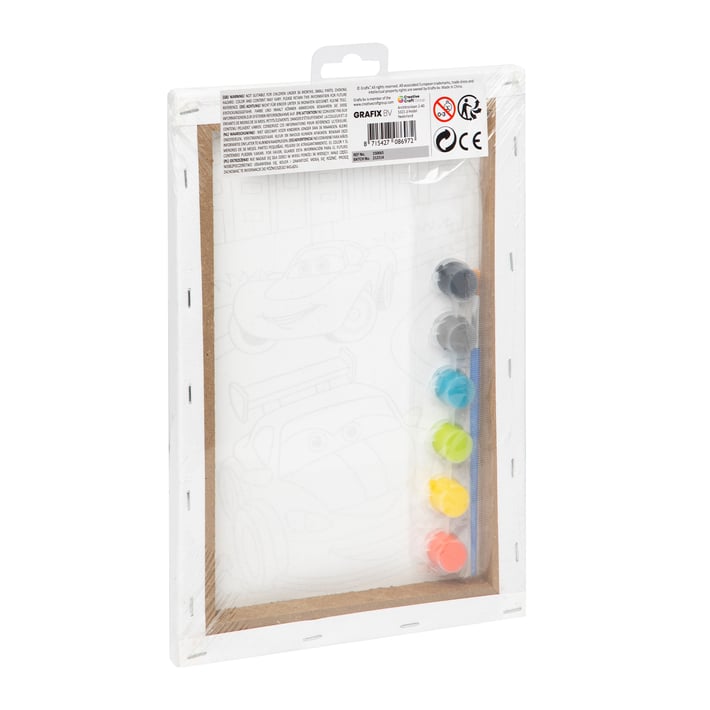 Moxy Paint by numbers set Cars, 29.7 x 19.5 cm