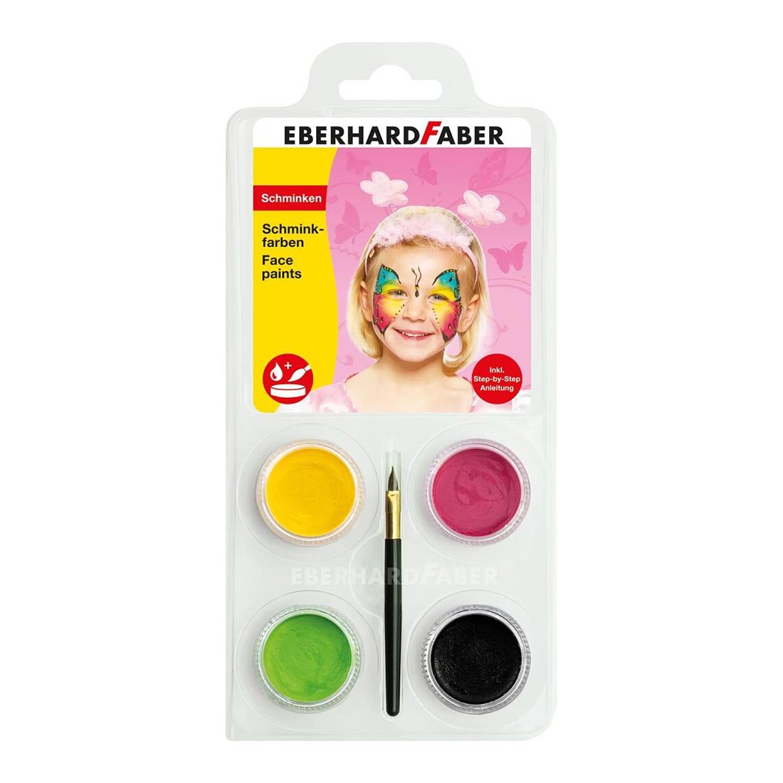 Eberhard Faber Face Paint Butterfly, 4 colours
