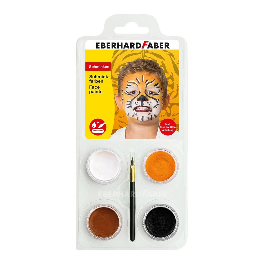 Eberhard Faber Face paint Tiger, 4 colors